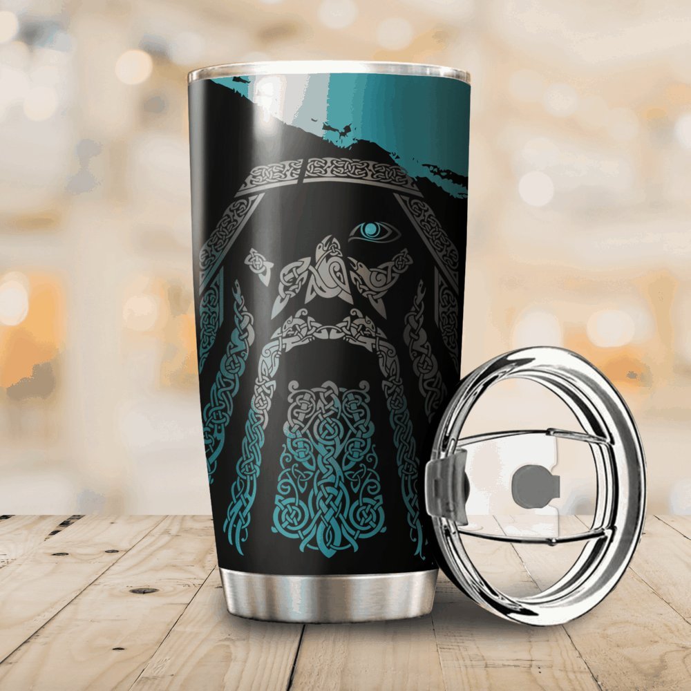 Viking Odin Wotan Special Blue Personalized Tumbler