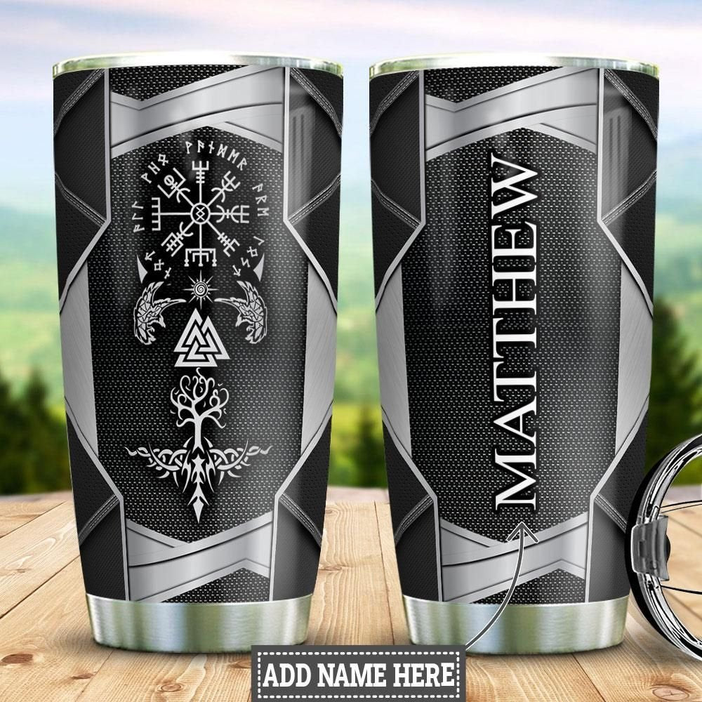 Viking Symbols Personalized Tumbler