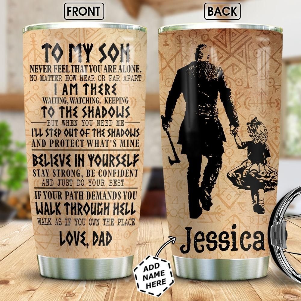 Viking To My Daughter Personalized Tumbler