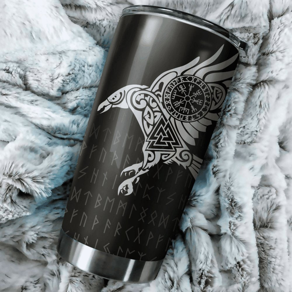 Vikings The Raven Of Odin Personalized Tumbler