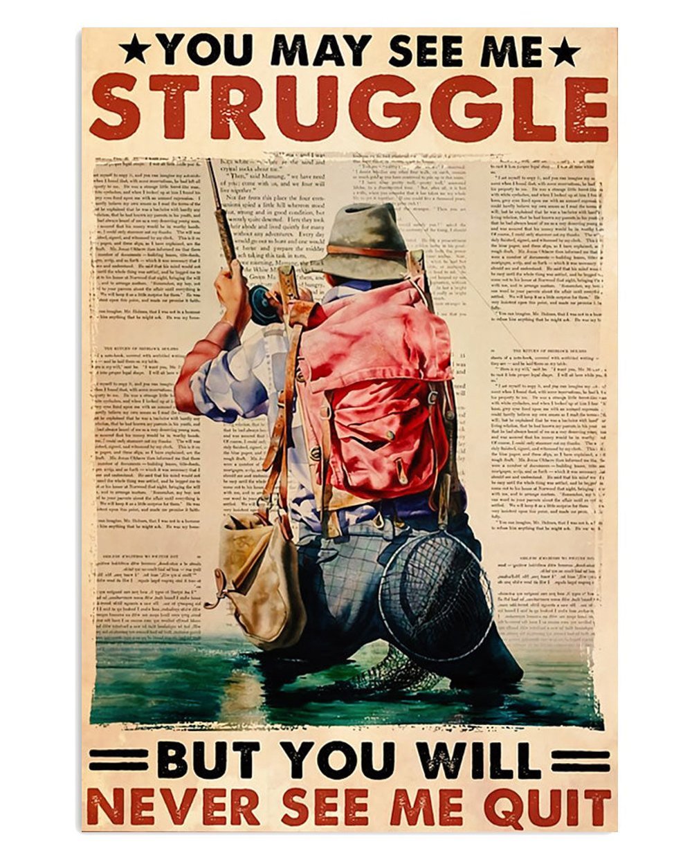 Vintage Fishing Poster