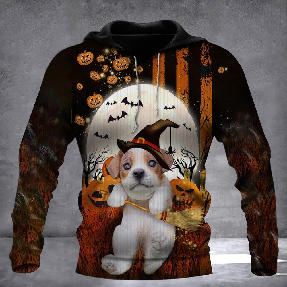 Vintage Halloween Dog Hoodie Unique Gifts