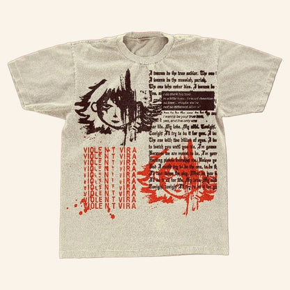 Violent Vira Merch Newspaper T-Shirt Presents For Music Lovers - Lily Birch Market