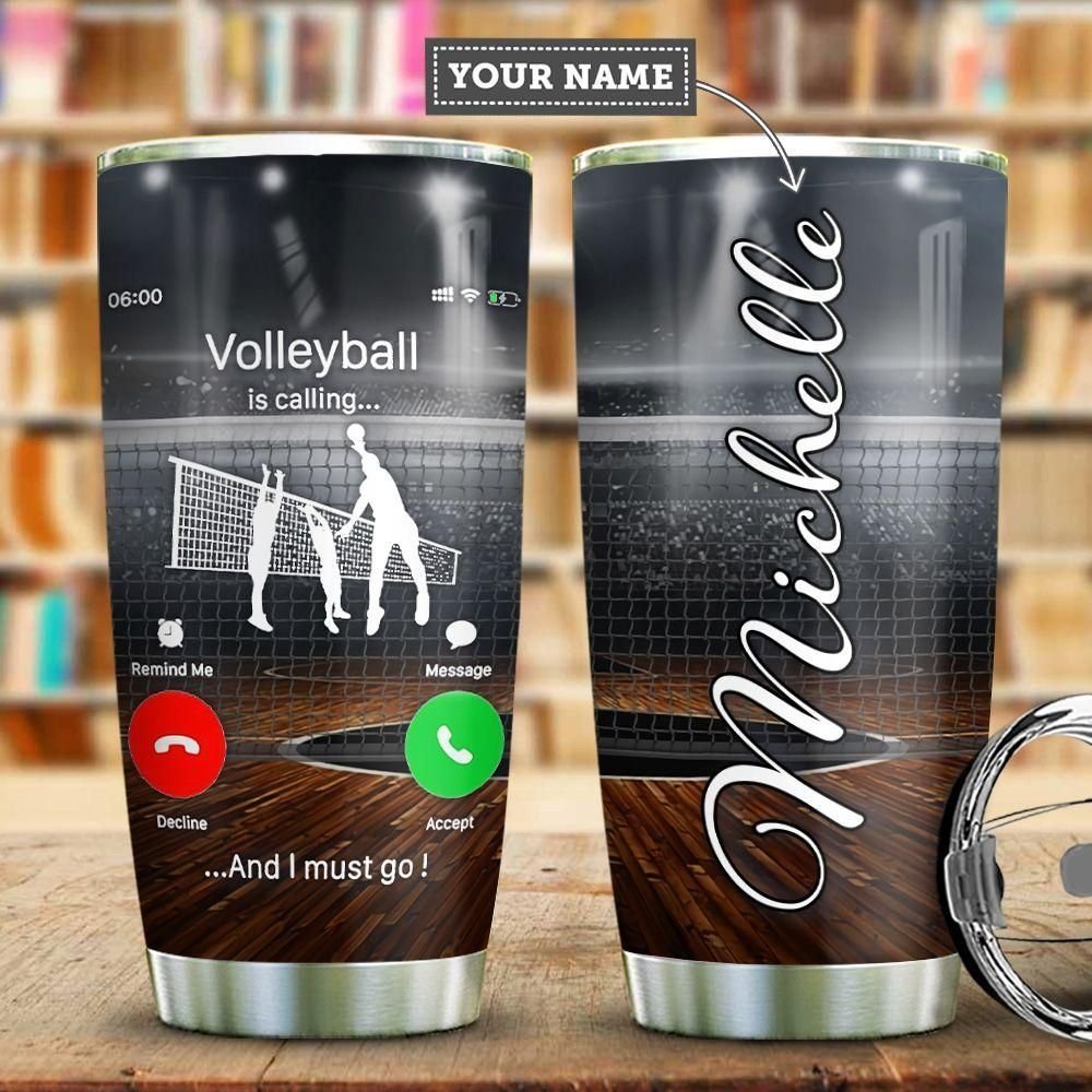 Volleyball Calling Personalized Tumbler