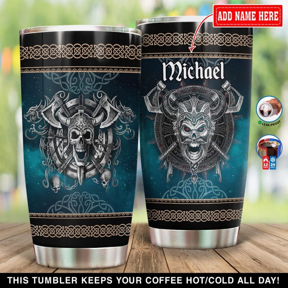 Warrior Viking Personalized Tumbler