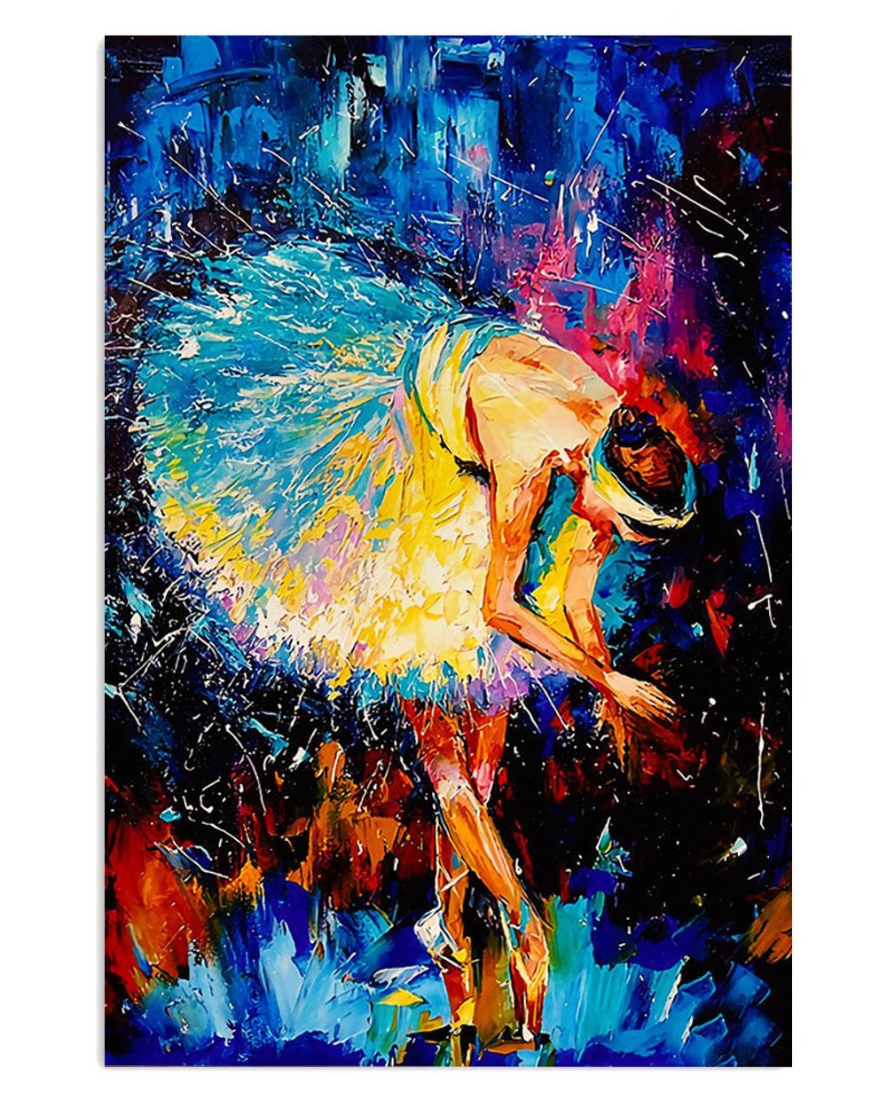 Watercolor Ballet Dancer Poster