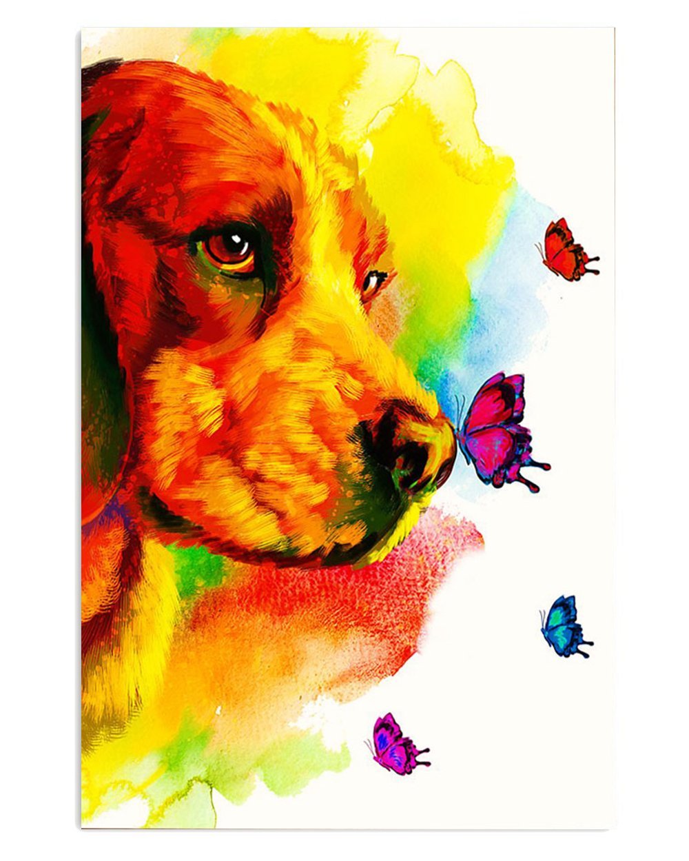 Watercolor Beagle Dog Poster