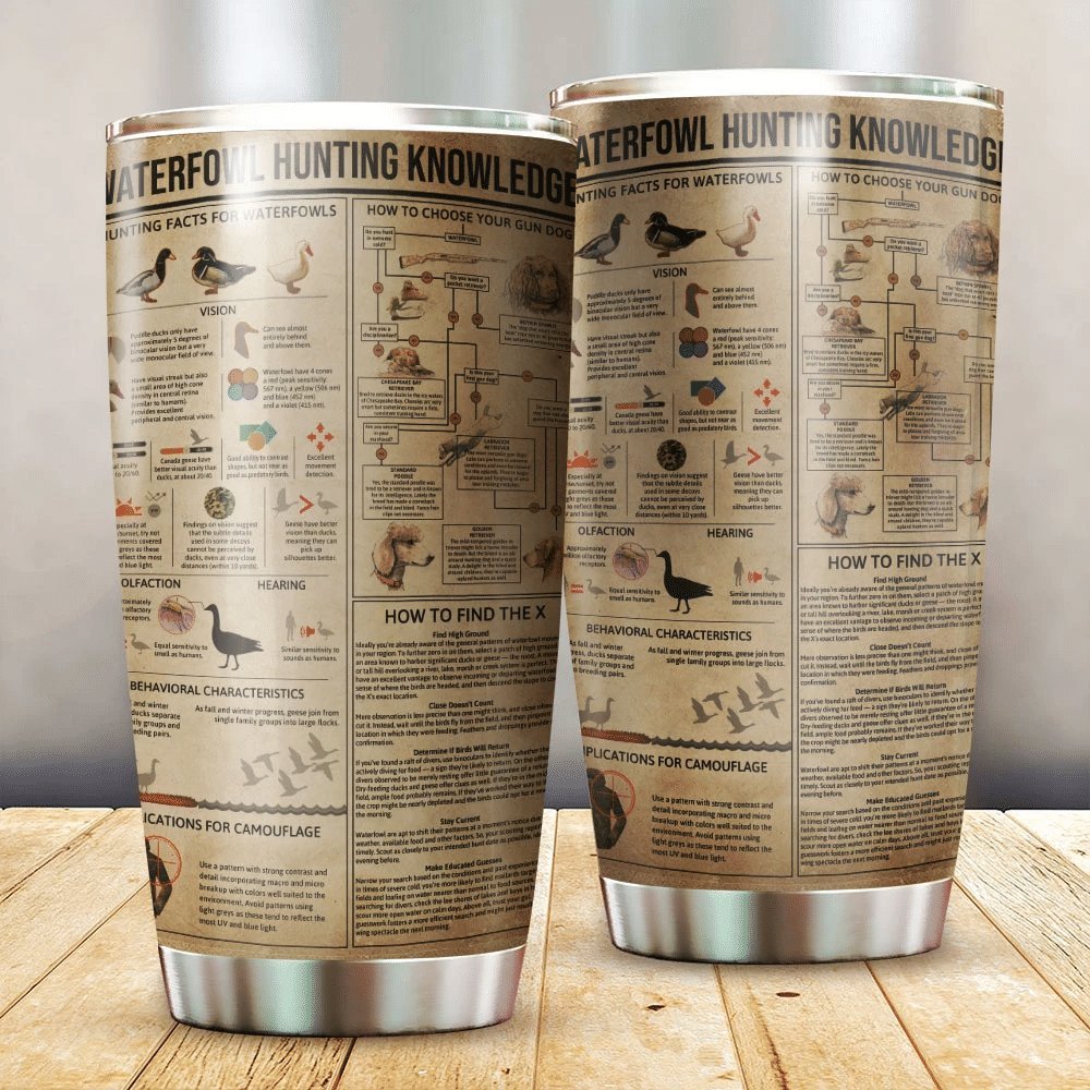 Waterfowl Hunting Knowledge Personalized Tumbler