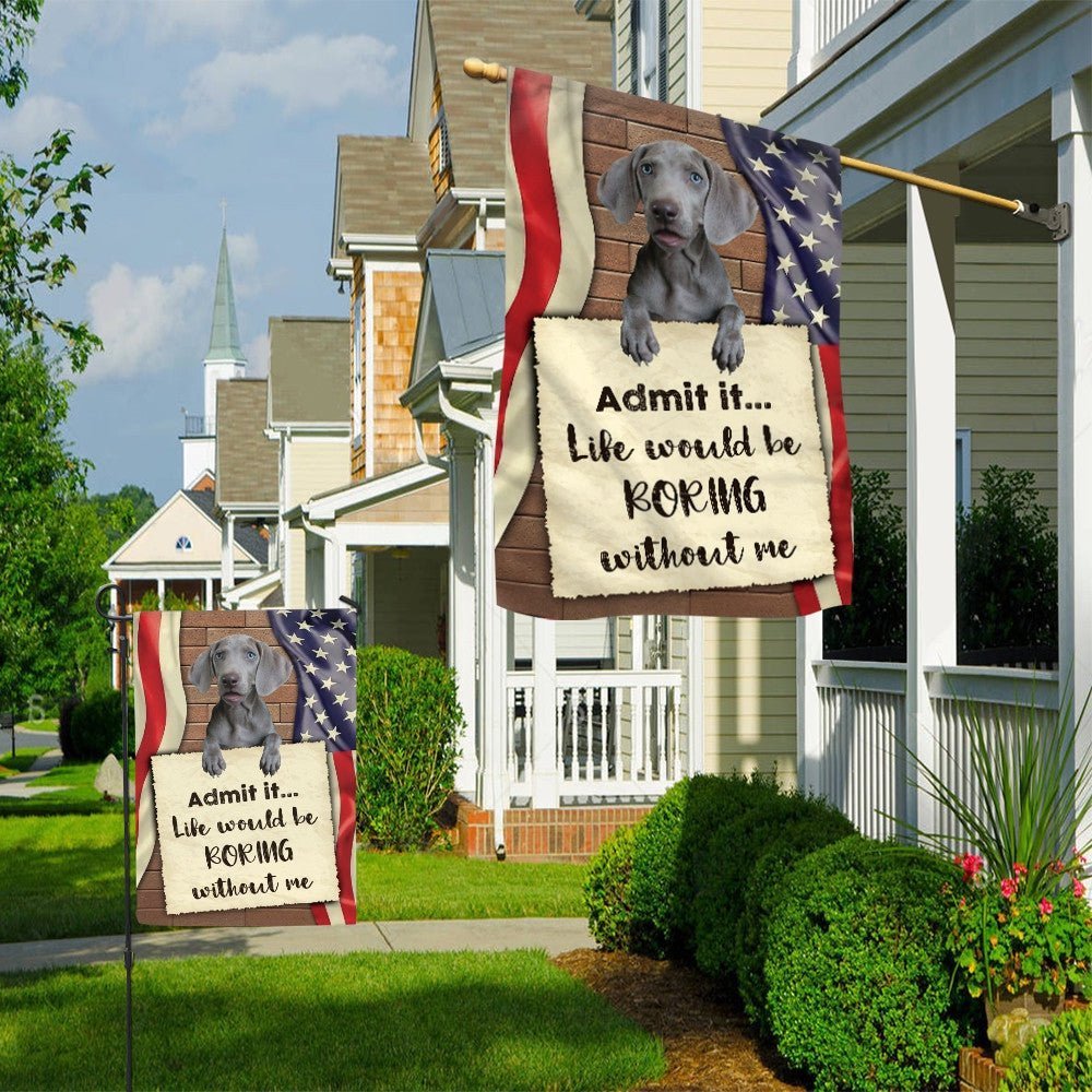 Weimaraner Decorative Garden Flags for Dog Lovers