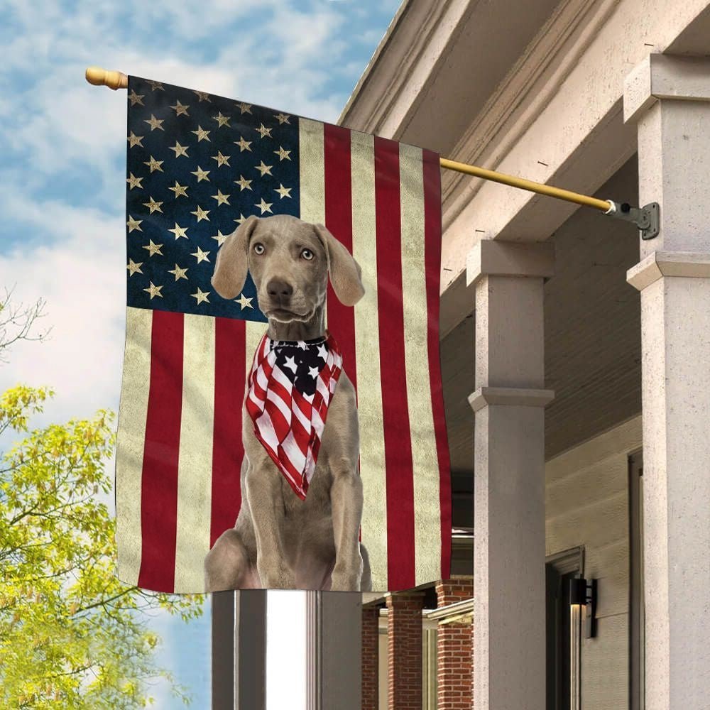 Weimaraner Garden Flags House Decor Dog Owner Gift