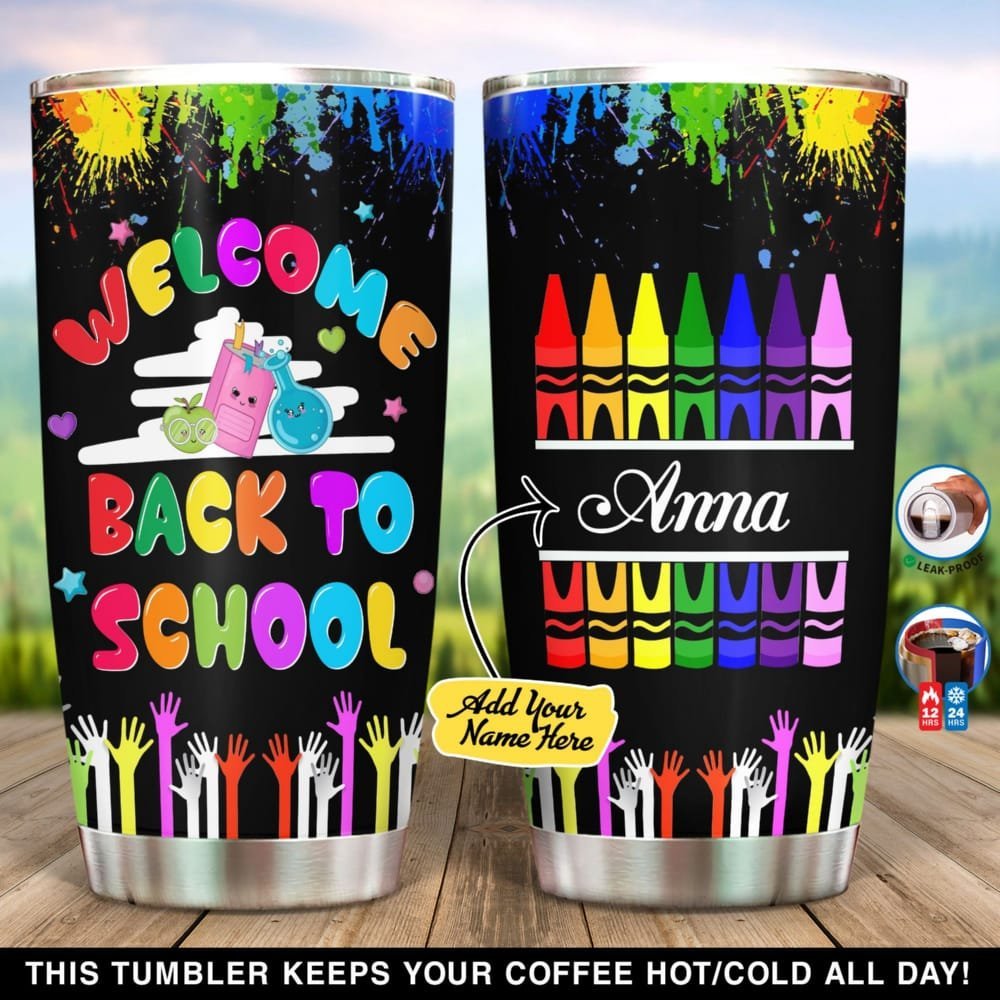 Welcome To Back School Personalized Tumbler