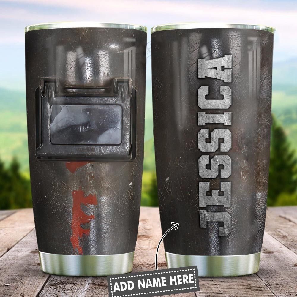 Welder Mask Personalized Tumbler