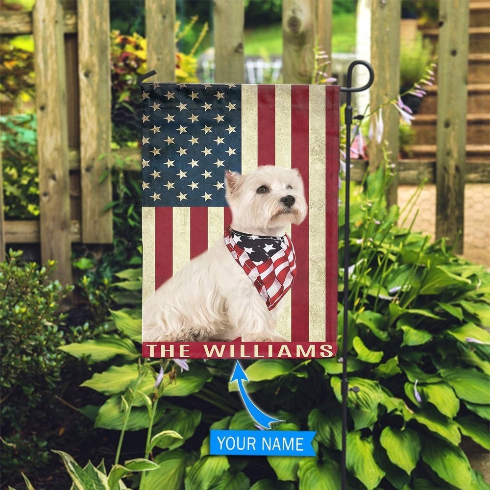 West Highland White Terrier Personalized Garden Flags