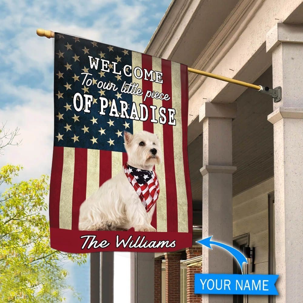 West Highland White Terrier Welcome Garden Flags