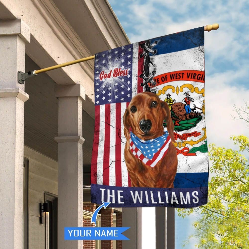 West Virginia Dachshund Welcome Home Garden Flags