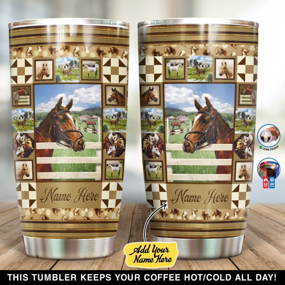 Western Horse Personalized Tumbler