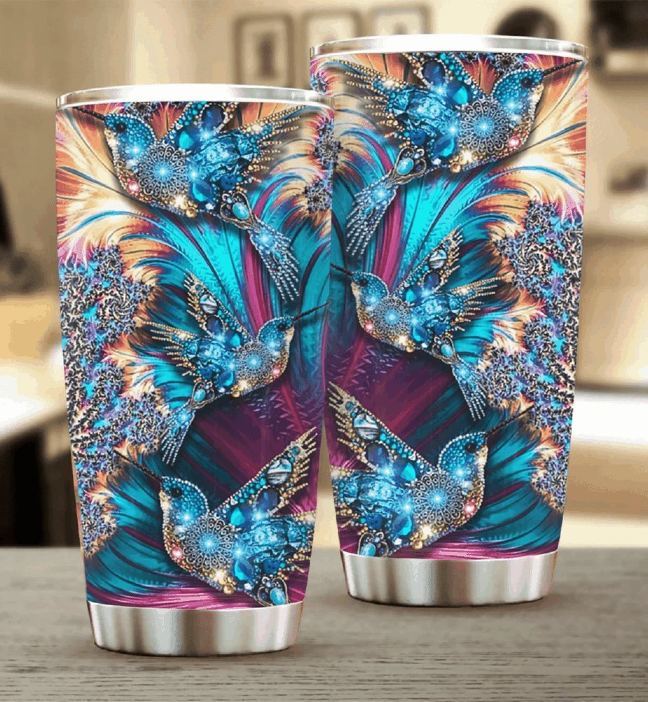 Where Flowers Bloom So Does Hope Hummingbird Personalized Tumbler