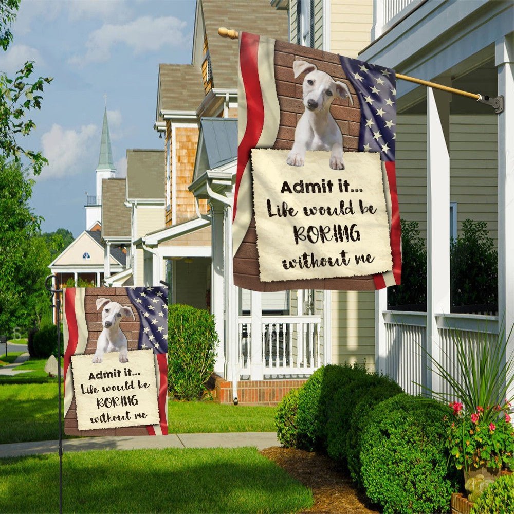 Whippet Garden Flags for Dog Owners