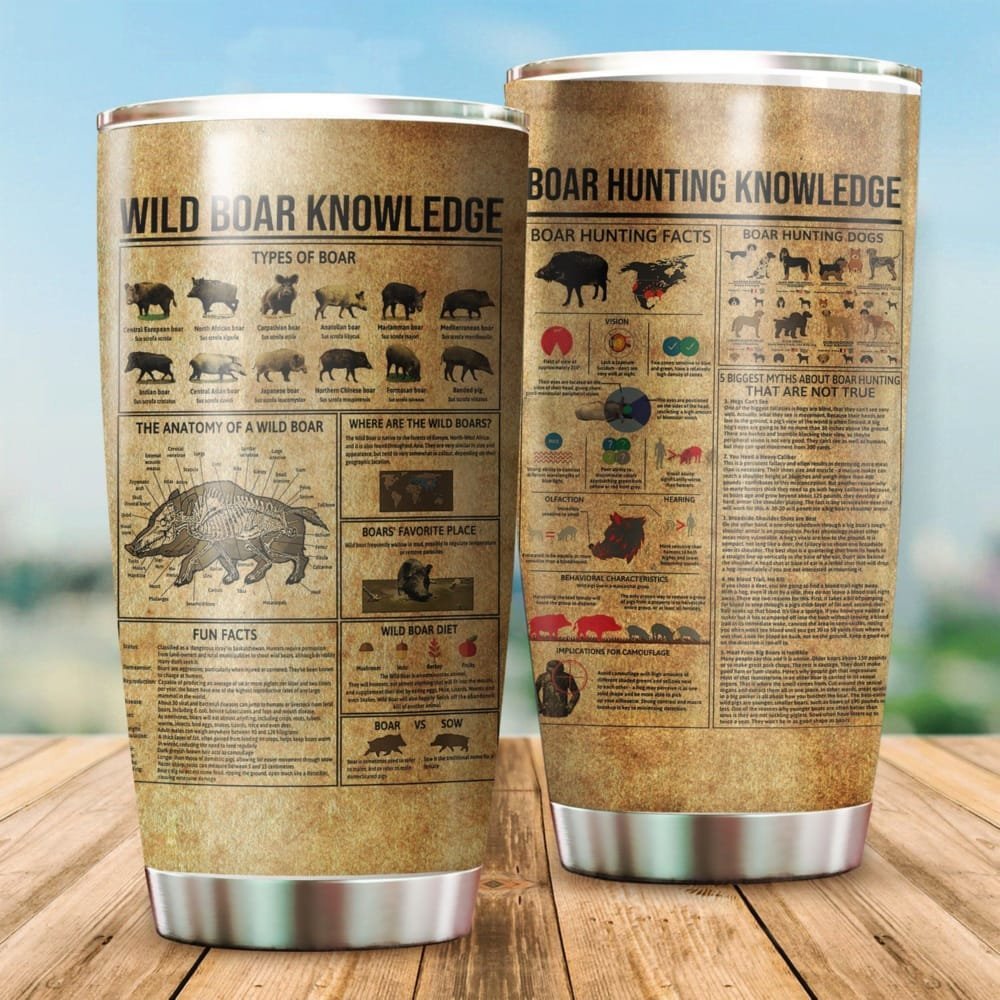 Wild Boar Hunting Knowledge Personalized Tumbler