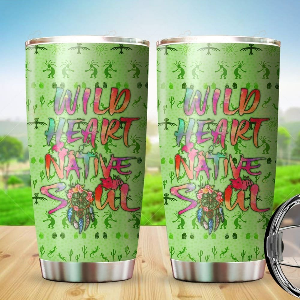 Wild Heart Native Soul Personalized Tumbler