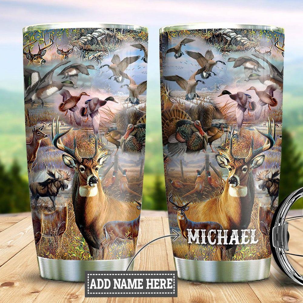 Wildlife Hunting Personalized Tumbler