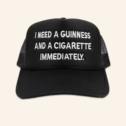 Will Mahony Merch Guinness Embroidered Trucker Hat Birthday Gift For Husband - Lilybirchmarket