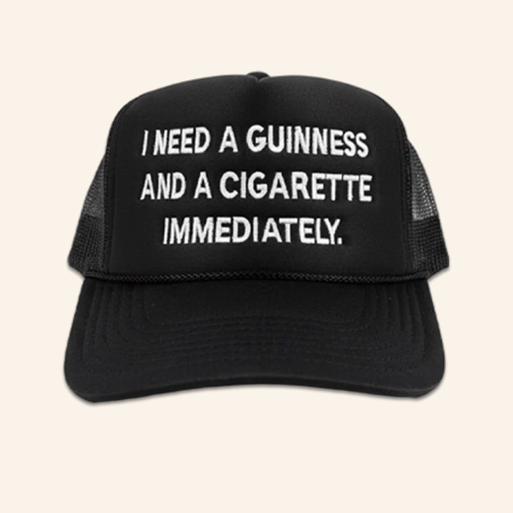 Will Mahony Merch Guinness Embroidered Trucker Hat Birthday Gift For Husband - Lilybirchmarket