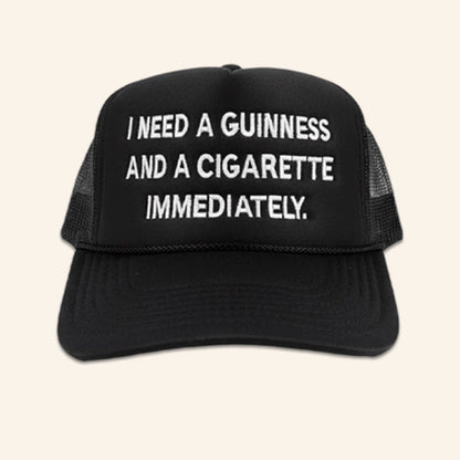 Will Mahony Merch Guinness Embroidered Trucker Hat Birthday Gift For Husband - Lilybirchmarket