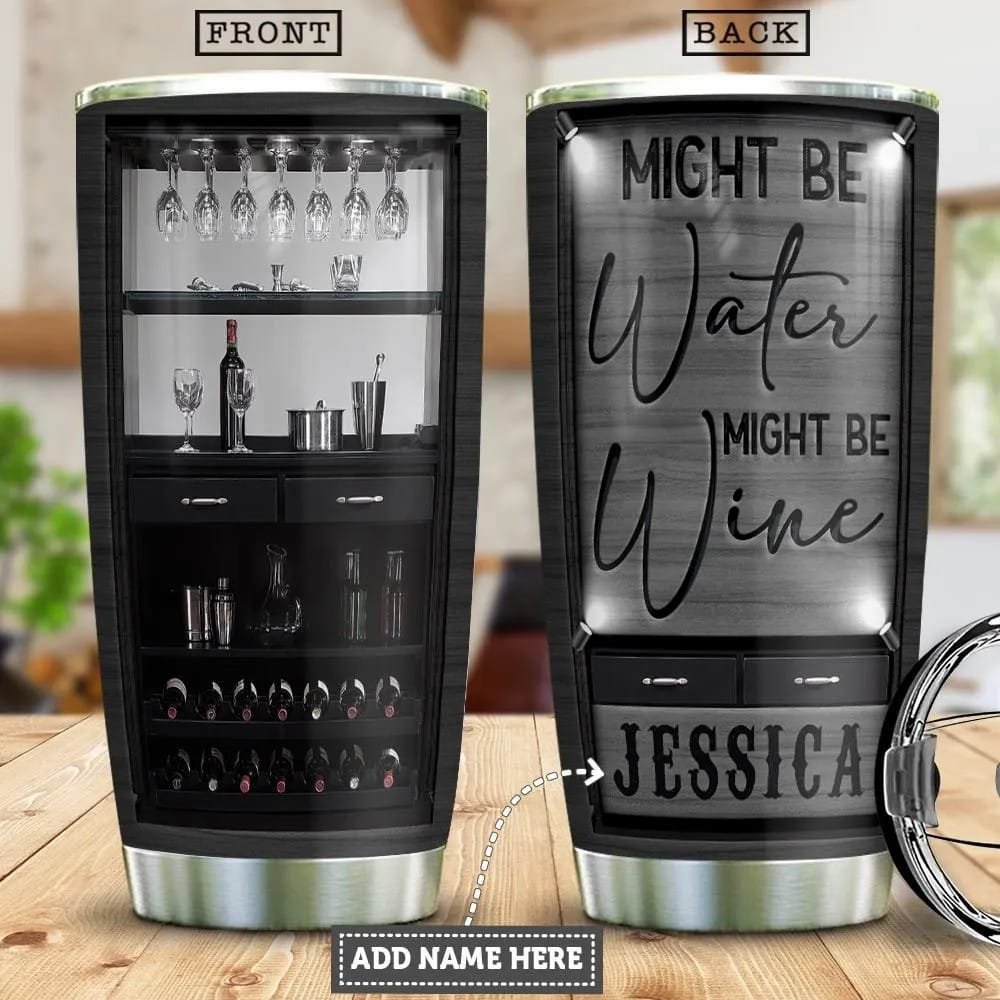 Wine Cabinet Personalized Tumbler