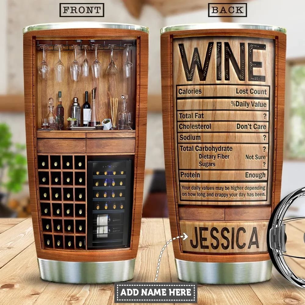 Wine Facts Personalized Tumbler