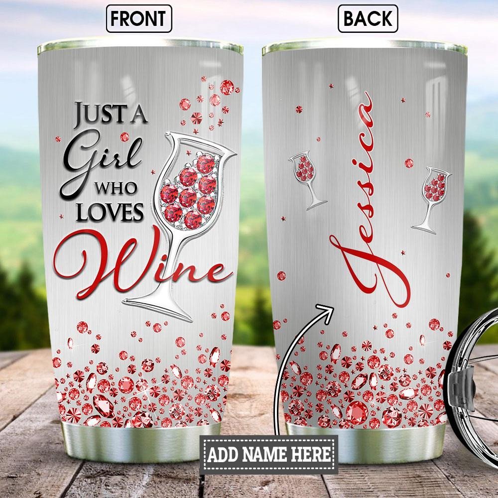 Wine Girl Jewelry Personalized Tumbler