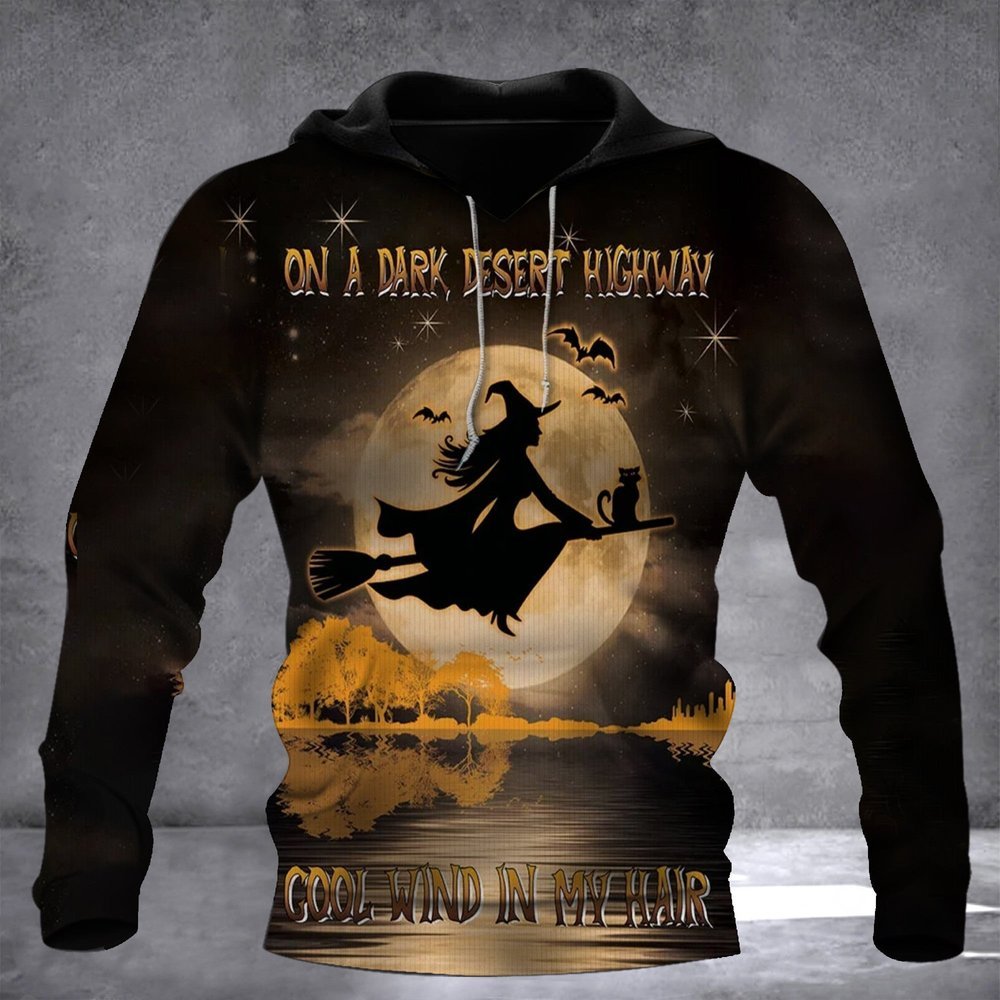 Witch Desert Highway Cool Wind Hoodie Fathers Day Gift