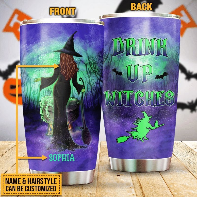 Witch Drink Up Witches Personalized Tumbler