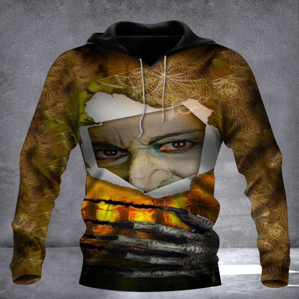 Witch Face Hoodie Men Gifts