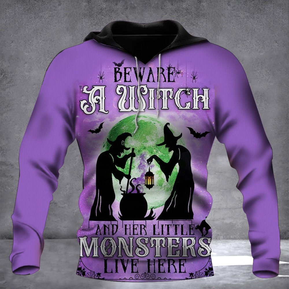 Witch Monsters Hoodie Father Daughter Gifts