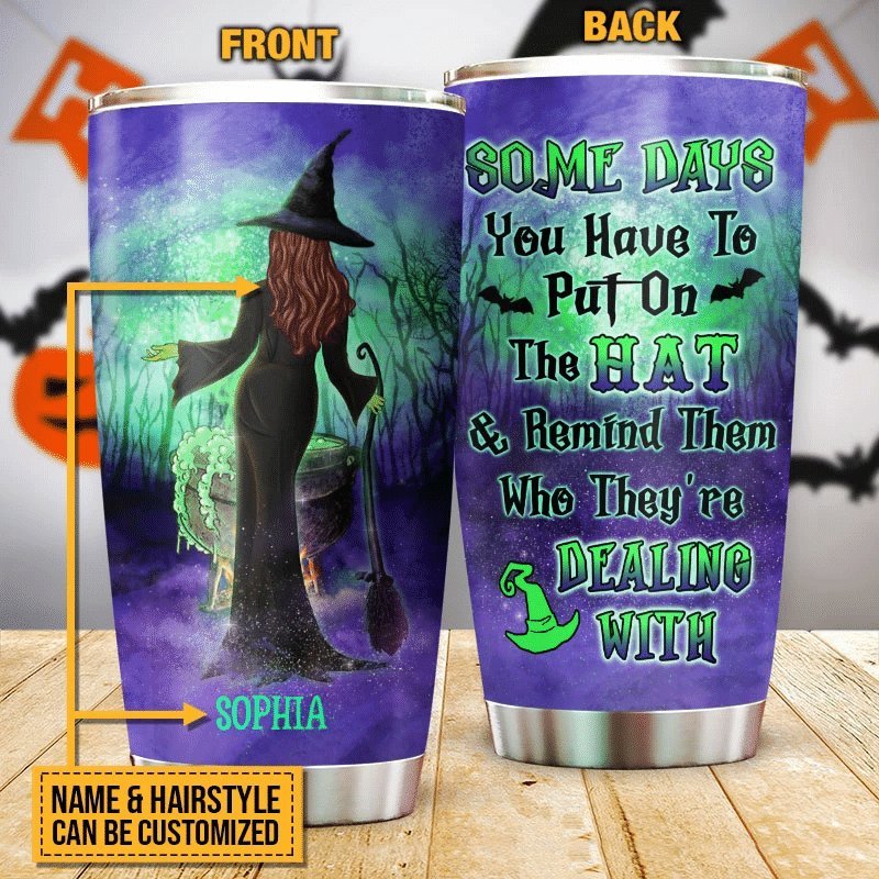 Witch Put On The Hat Personalized Tumbler