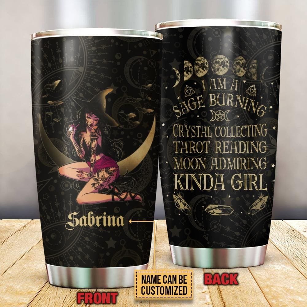 Witch Sage Burning Personalized Tumbler