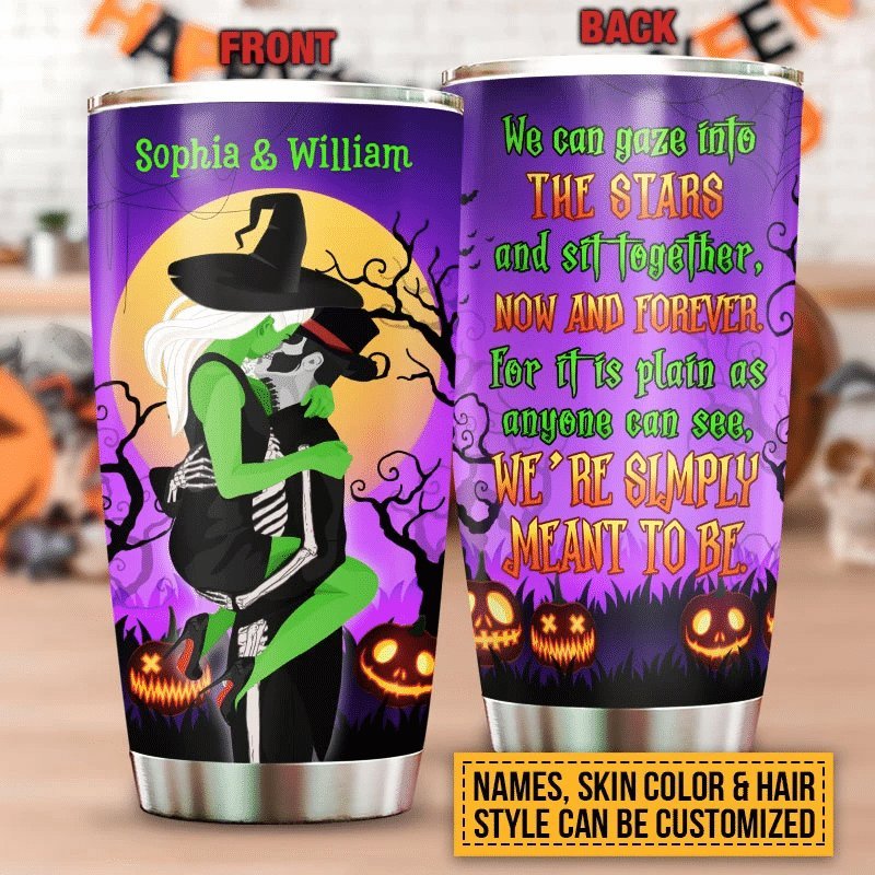 Witch Wizard Halloween Spell Simply Meant To Be Personalized Tumbler