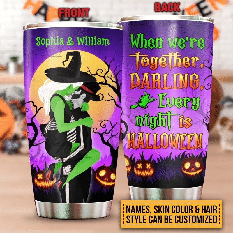 Witch Wizard Halloween Spell When Were Together Personalized Tumbler