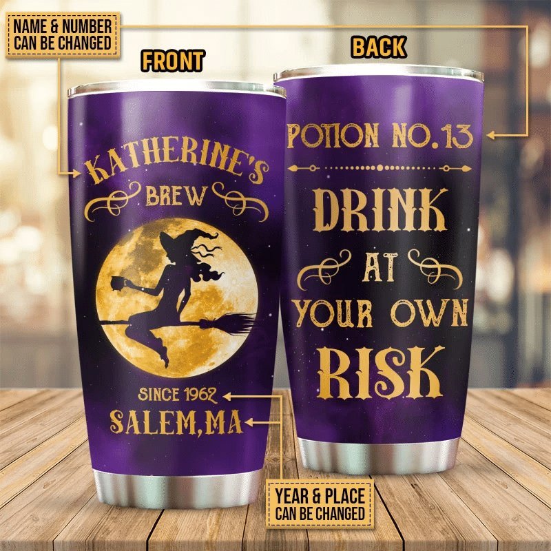 Witchs Brew Own Risk Personalized Tumbler