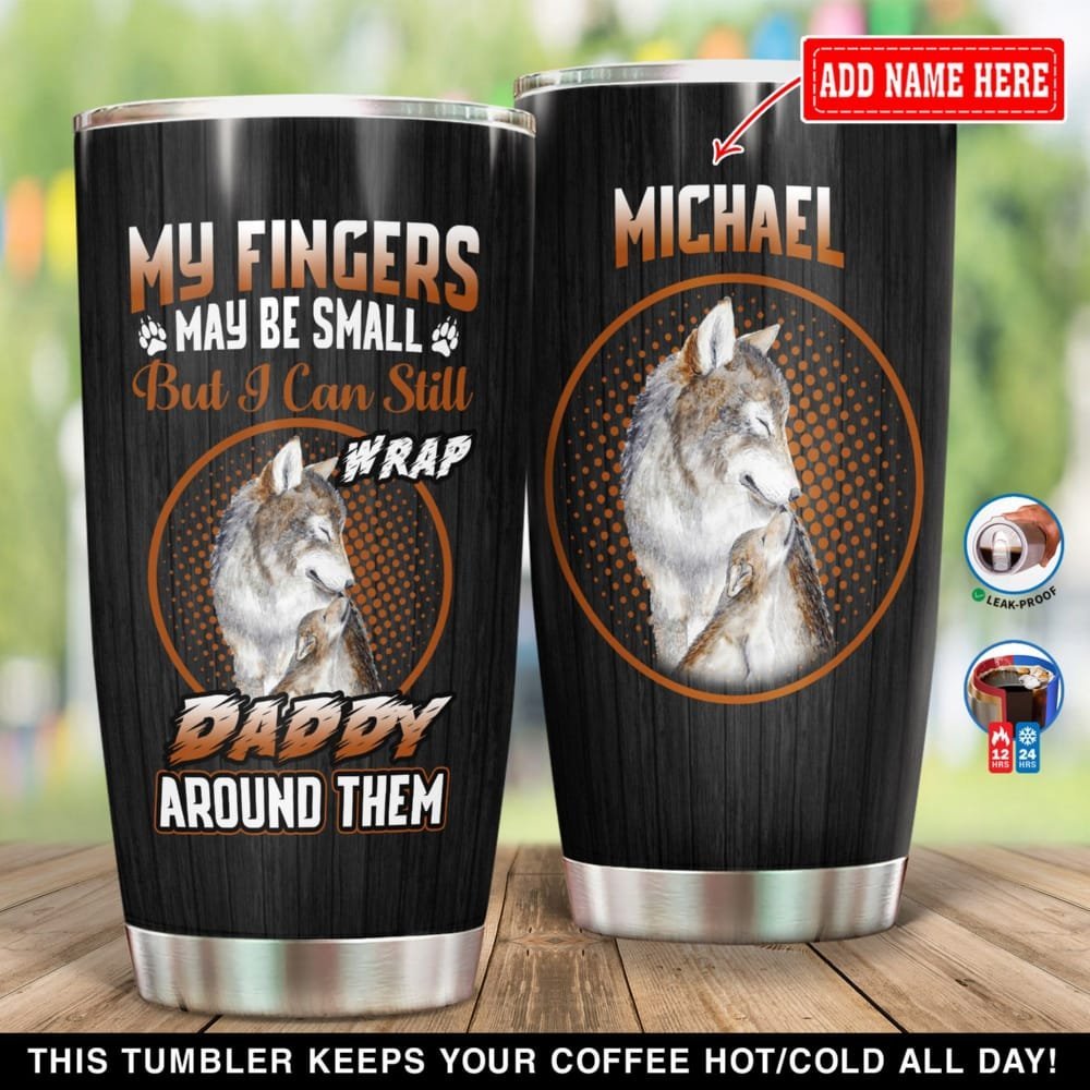 Wolf Daddy Personalized Tumbler