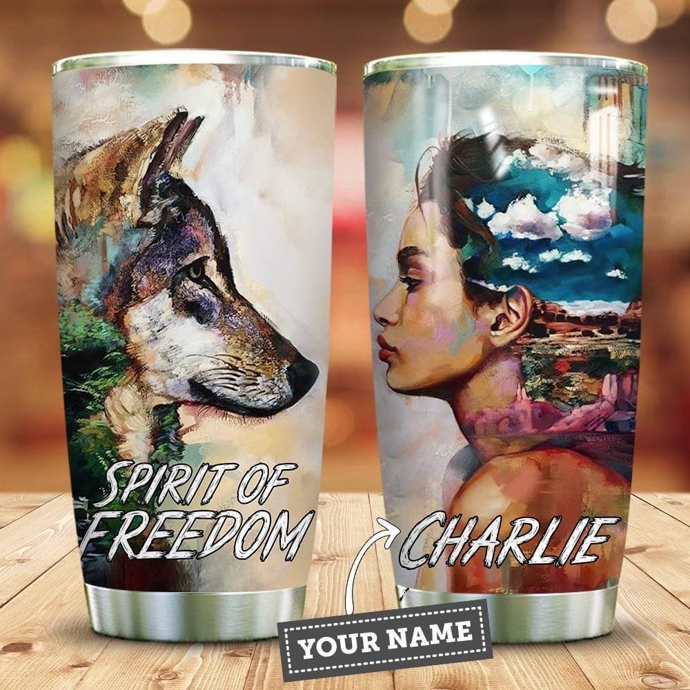 Wolf Girl Personalized Tumbler