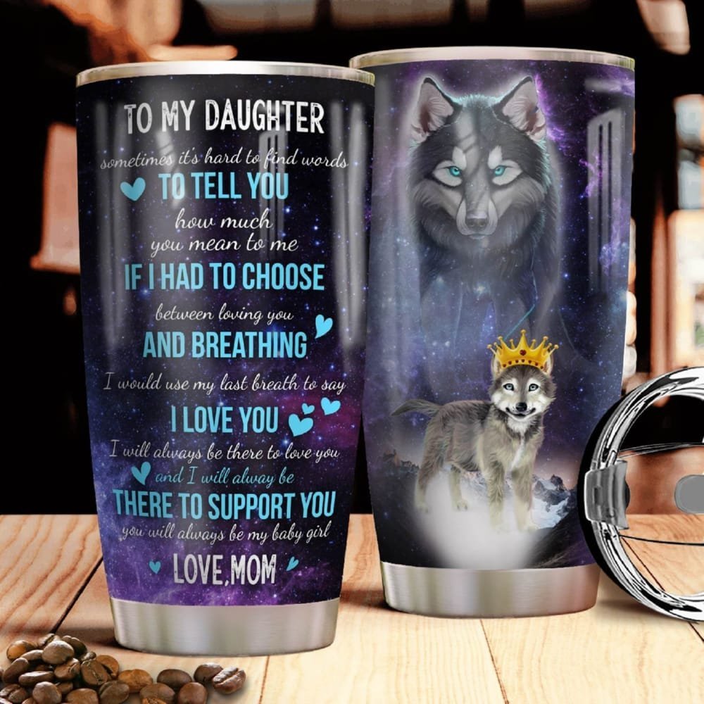 Wolf Letter Personalized Tumbler