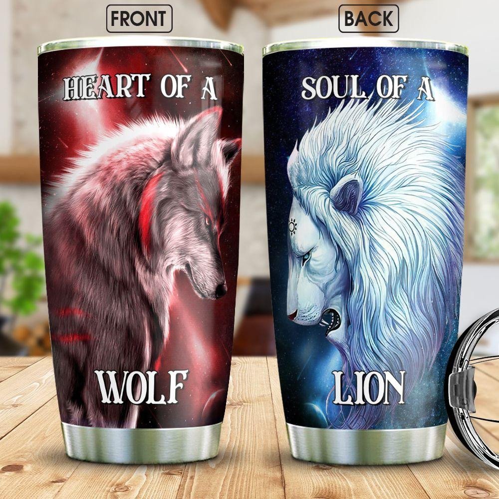 Wolf Lion Personalized Tumbler