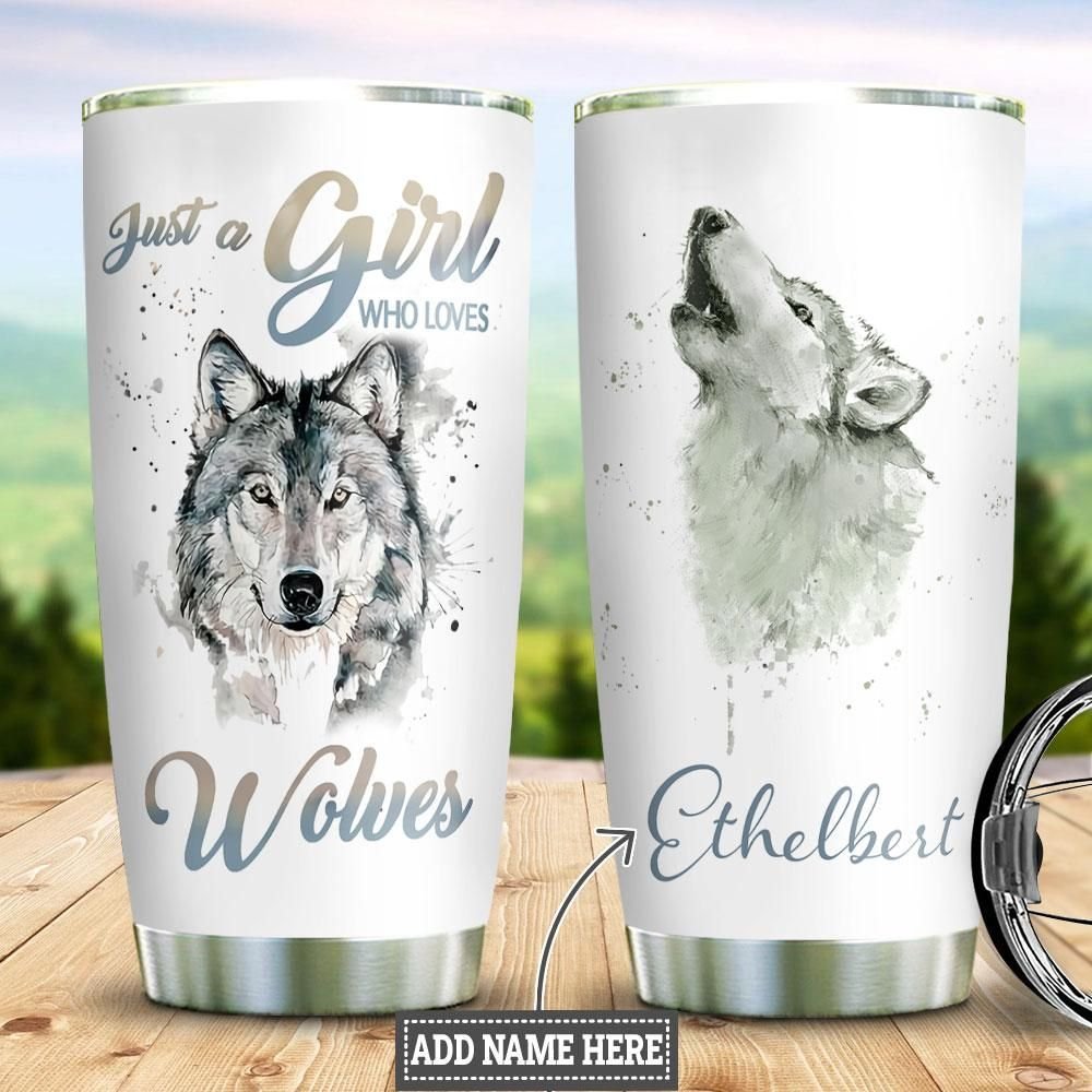 Wolf Lover Personalized Tumbler