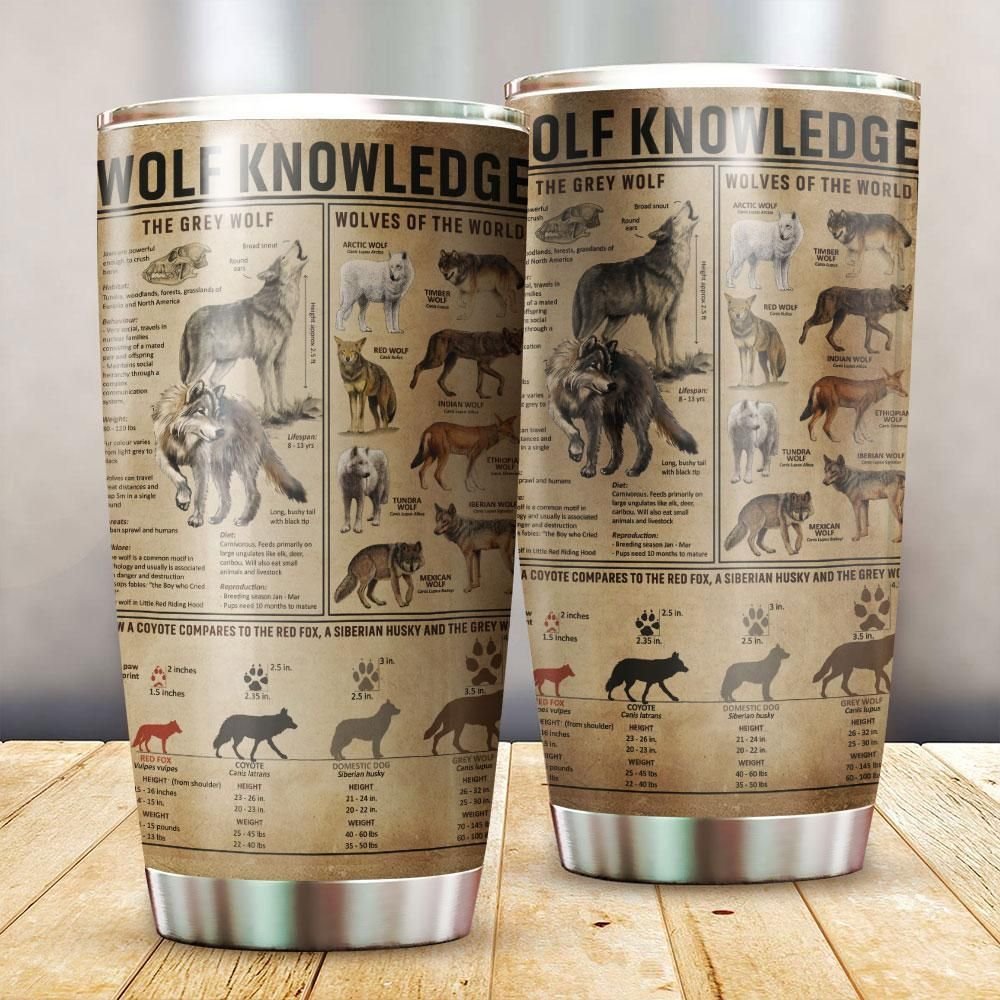 Wolves Knowledge Personalized Tumbler