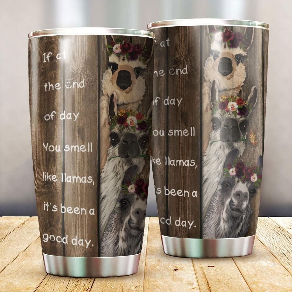 Wood Piece You Smell Like Llama Personalized Tumbler