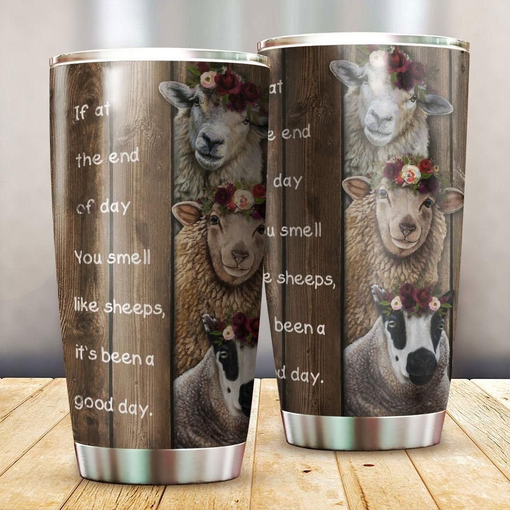 Wood Piece You Smell Like Sheep Personalized Tumbler