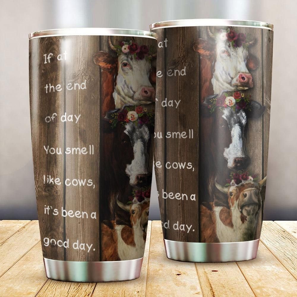 Wood Piece You Smell Like Shorthorn Personalized Tumbler