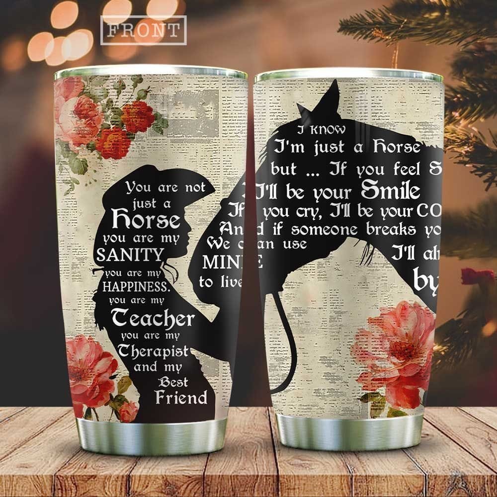 Wooden A Girl And Her Horse Personalized Tumbler